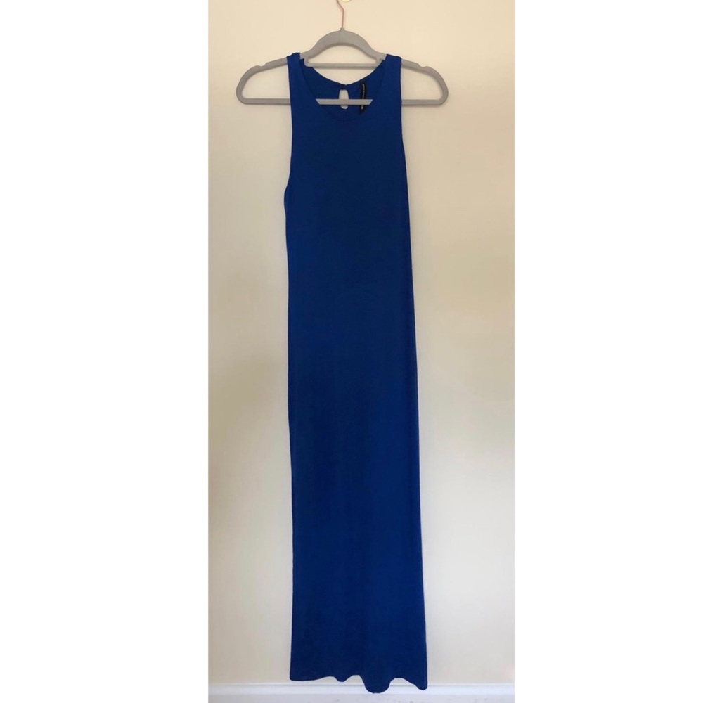 Cotton Blue Maxi Dress